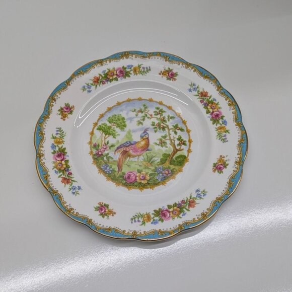 Royal Albert Chelsea Bird Bone China Plate 8" England Floral Bird Vintage Collec - Picture 1 of 15